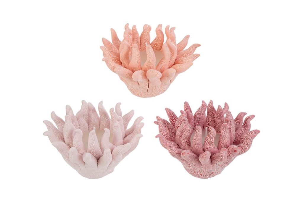 Candela Corallo 3 ass. Bomboniera 12×12×h.7 cm con Astuccio 58169, ideale per Matrimonio marino.