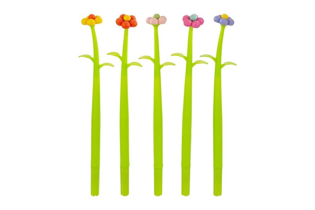 Penna Decorata Fiori 6 ass. Bomboniera 58243, ideale per Matrimonio shabby.