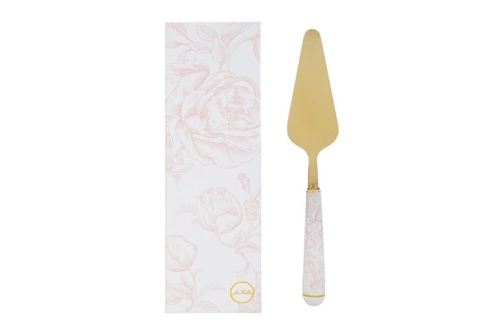 Paletta Torta Dec. Rosa Bomboniera 25 cm con Astuccio 58260, ideale per Battesimo femminuccia.