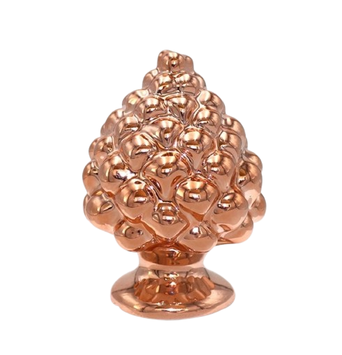 Pigna da Appoggio Bronzo Lucida Bomboniera Portafortuna BRONZ15BIS, ideale per Anniversario natalizio.
