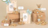 Tenero Cervo Cielo e Rosa Mini e Portafoto Bomboniera 04A486-04A490, ideale per Battesimo fiabesco.