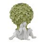 Bomboniera Flower Profumatore Coppia LED Verde, 16,5x4,5x18,5 cm. Codice 1255264.
