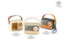 Bomboniera Speaker Bluetooth Radio Retro Mandorle 9,6 cm in Plastica per Matrimonio/Eventi, codice 21879. Fornito con scatola.