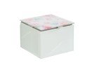 Scatola Vetro Fiori Bomboniera 9×9×h.7 cm con Shopper 58115, ideale per Matrimonio shabby.