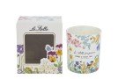 Candela Fleur 130 gr Bomboniera d.7×8 cm con Astuccio 58280, ideale per Matrimonio shabby.