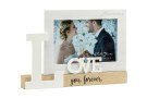 Porta Foto Legno Bomboniera Rustica 10x15cm con Box ARMT24020AB, ideale per Battesimo o Matrimonio country.